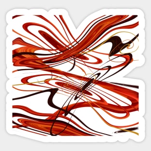 Crimson Flow Sticker